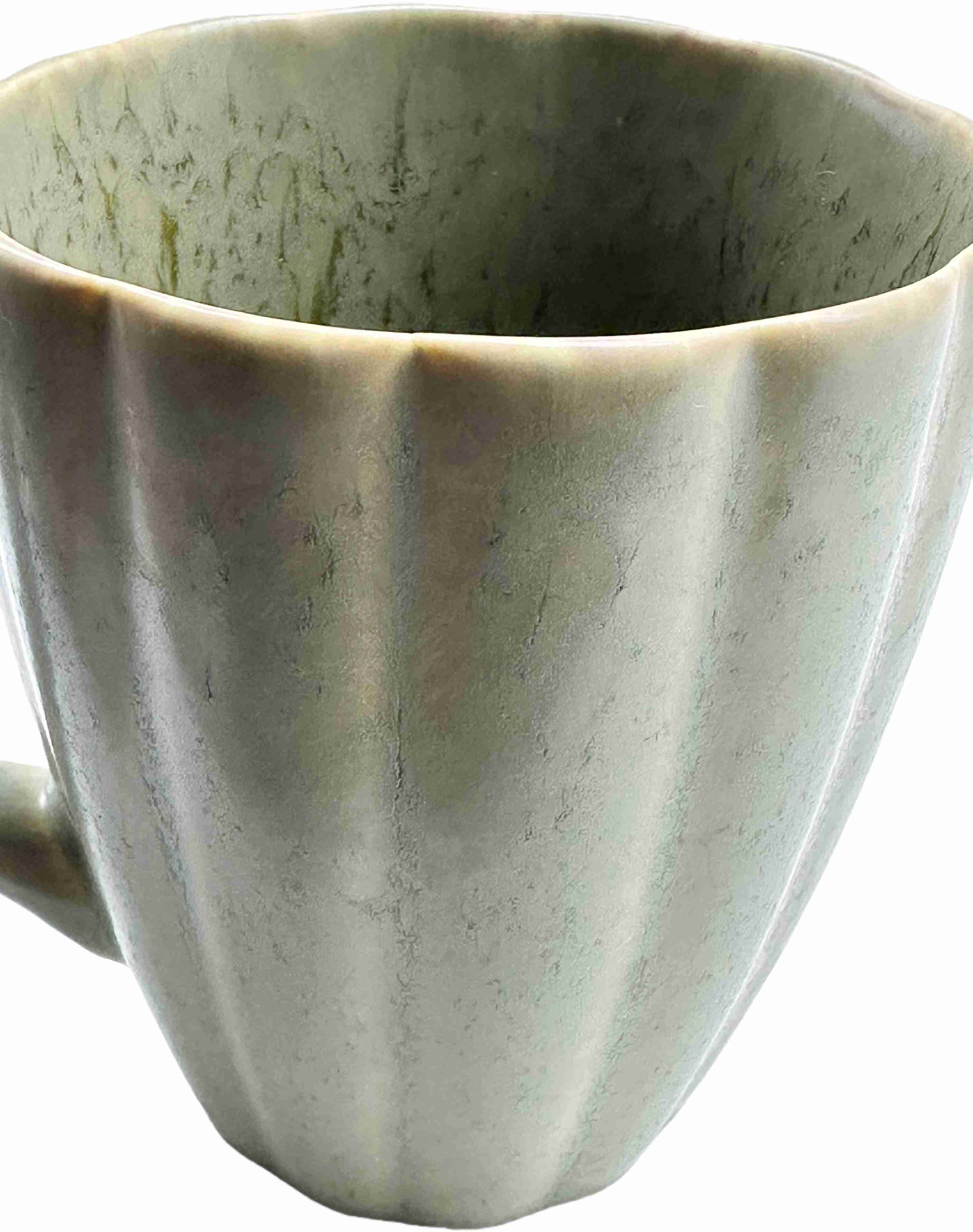 Side View Of Minimalist White Square Ceramic Plate