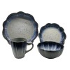 16-Piece Ceramic Stoneware Reactive Glaze Dinnerware Sets