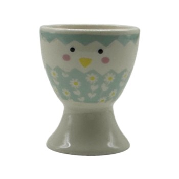 Cute New Bone China Egg Cup – Chick Design Ceramic Egg Holde for breakfast