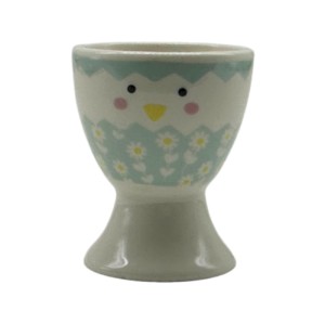 Cute New Bone China Egg Cup – Chick Design Ceramic Egg Holde for breakfast