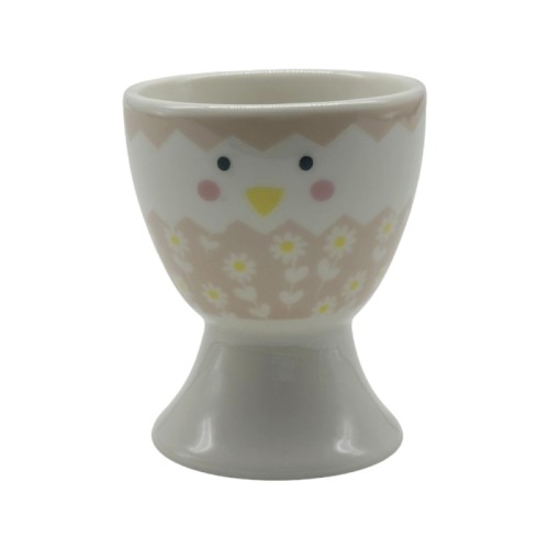 Cute New Bone China Egg Cup – Chick Design Ceramic Egg Holde for breakfast
