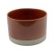 Modern Ceramic Planter and Vase Set – Glazed Terracotta and Beige Accent