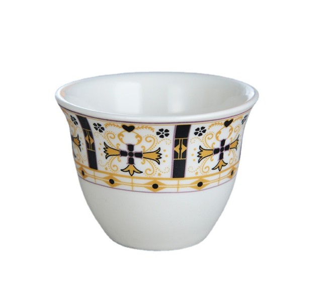 Taza decorativa para café espresso con calcomanía