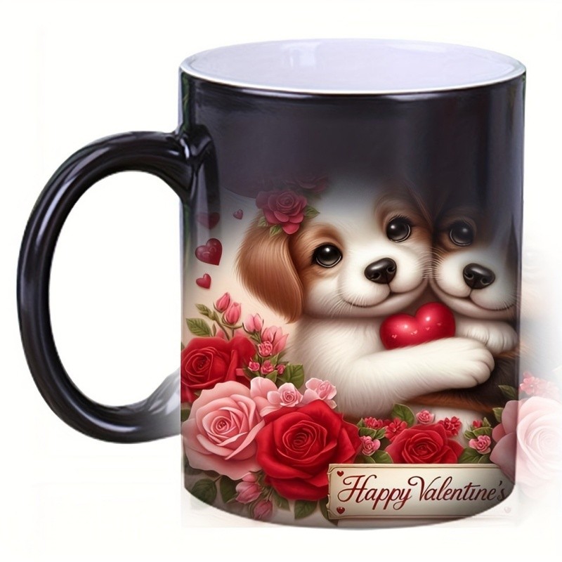 11oz sublimation magic mug heat reveal printing effect