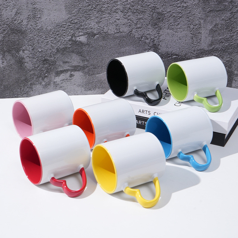 heart handle sublimation mug wholesale