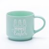 Silk-Screen Printed White Ceramic Coffee Mugs with Gold Rim - Premium Porcelain, 11oz Stoneware