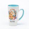Silk-Screen Printed Lid Ceramic Travel Mugs - Tea Mug with Lid, 12oz Stoneware
