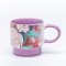 Silk-Screen Printed Easter Stacking Cup Set - Multicolor Stacking Mugs Set, 11oz Stoneware