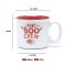 Silk-Screen Printed Halloween Red Floral Ceramic Coffee Mugs - Red & White Spooky Pattern, 11oz Stoneware