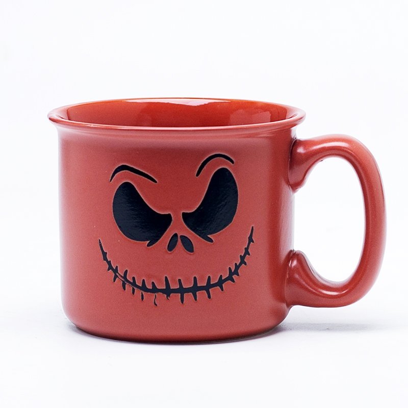 Silk-Screen Printed Halloween Red Floral