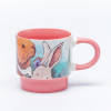 Ceramic Decal Printed Easter Stacking Cup Set - Multicolor Stacking Mugs Set, New Bone China