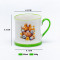 Ceramic Decal Printed Rabbit Animal Ceramic Coffee Mugs - Cute Bunny Pattern, Stoneware