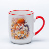 Ceramic Decal Printed Mother's Day Ceramic Coffee Mugs - Parent & Child Warm Red Pattern, Stoneware