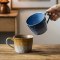 Kiln-Varied Gradient Ceramic Mug 360ml, Japanese Reactive Glaze