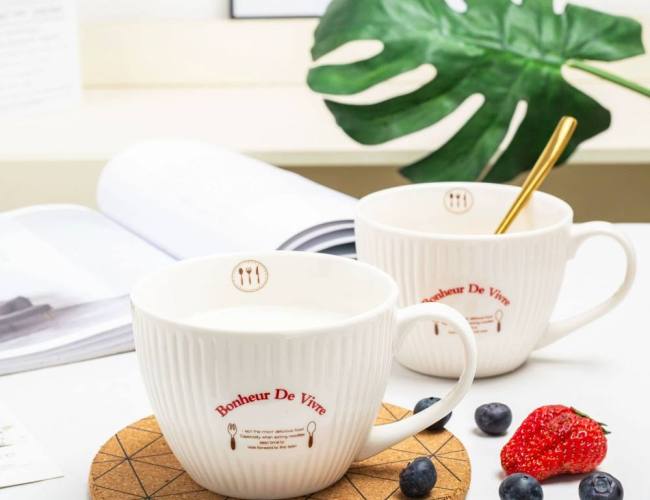 New Arrivals: 550 ml Breakfast Mug with Lid & Spoon and 360 ml Reactive Glaze Mug
