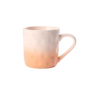 Gradient Hammered Ceramic Mug 350ml, Hand-Pinched Texture