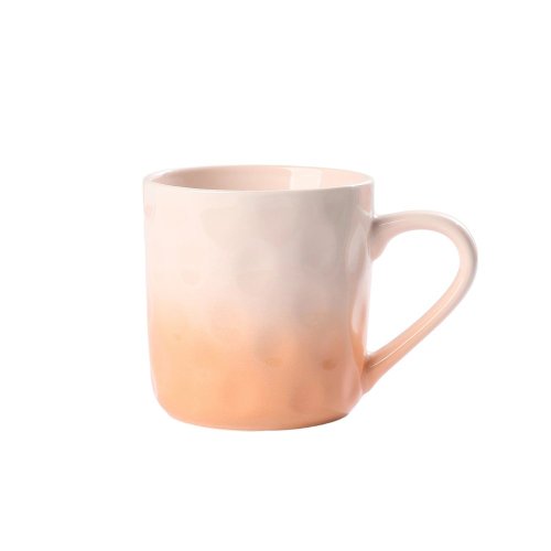 Gradient Hammered Ceramic Mug 350ml, Hand-Pinched Texture