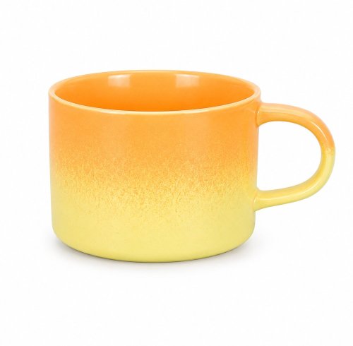 Matte Speckled Gradient Ceramic Mug 380ml, Nordic Ombre Glaze