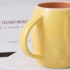 Taza de Cer&aacute;mica en Forma de Barril 400ml con Relieve 3D, Estilo Stein