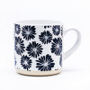 Black and White Geometric Ceramic Mug 460ml, Minimalist 4-Pattern Collection
