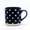 Black and White Geometric Ceramic Mug 460ml, Minimalist 4-Pattern Collection