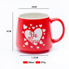 Love Message Ceramic Mug 396ml, Valentine Couple Gift Collection