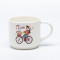 Vintage Couple Illustration Ceramic Mug 365ml, Stackable Romantic Series