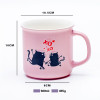 Valentine Hearts Ceramic Mug 560ml, Extra-Large Couple Cup