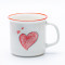 Valentine Hearts Ceramic Mug 560ml, Extra-Large Couple Cup