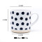 Black and White Geometric Ceramic Mug 460ml, Minimalist 4-Pattern Collection