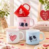 Valentine Hearts Ceramic Mug 560ml, Extra-Large Couple Cup