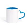 Heart Handle Sublimation Mug 340g, Two-Tone Coated Blank, 7 Colors