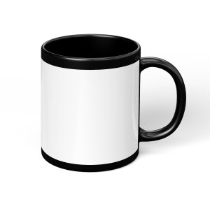 C-Handle Sublimation Mug 9.5cm, Two-Tone Coated Blank, 5 Colors