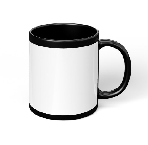 C-Handle Sublimation Mug 9.5cm, Two-Tone Coated Blank, 5 Colors