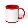 C-Handle Sublimation Mug 9.5cm, Two-Tone Coated Blank, 5 Colors