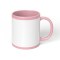 C-Handle Sublimation Mug 9.5cm, Two-Tone Coated Blank, 5 Colors