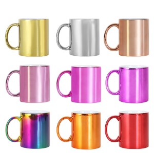 Metallic Sublimation Mug 320ml, Electroplated Finish, 7 Colors