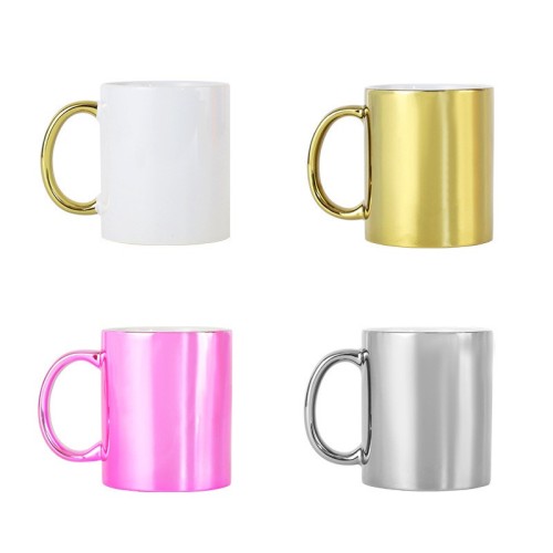 Metallic Sublimation Mug 320ml, Electroplated Finish, 7 Colors