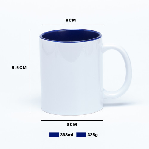 Inner Colored Sublimation Mug 11oz, 338ml Blank, 8 Colors