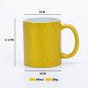 Glitter Sublimation Mug 11oz, 345ml Sparkle Blank, 7 Colors