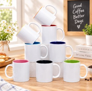 Inner Colored Sublimation Mug 11oz, 338ml Blank, 8 Colors