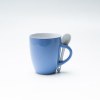 Spoon Handle Stoneware Mug 470ml, Glossy Glaze, 7 Colors