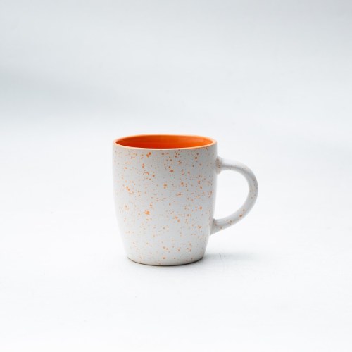 Taza de Gres con Esmalte Jaspeado 595-600ml, Interior de Color, 8 Colores