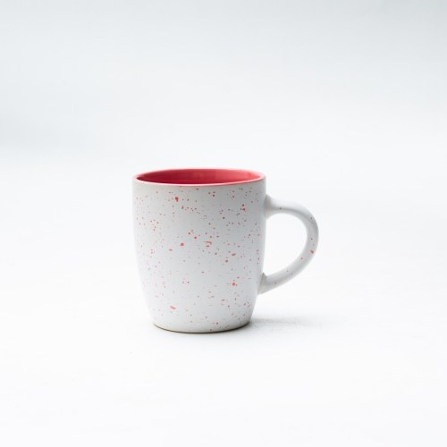 Taza de Gres con Esmalte Jaspeado 595-600ml, Interior de Color, 8 Colores