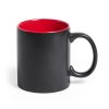 Matte Black Ceramic Mug Blank 11oz, Laser Engraving Coating, Colored Interior