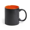 Matte Black Ceramic Mug Blank 11oz, Laser Engraving Coating, Colored Interior