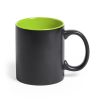 Matte Black Ceramic Mug Blank 11oz, Laser Engraving Coating, Colored Interior
