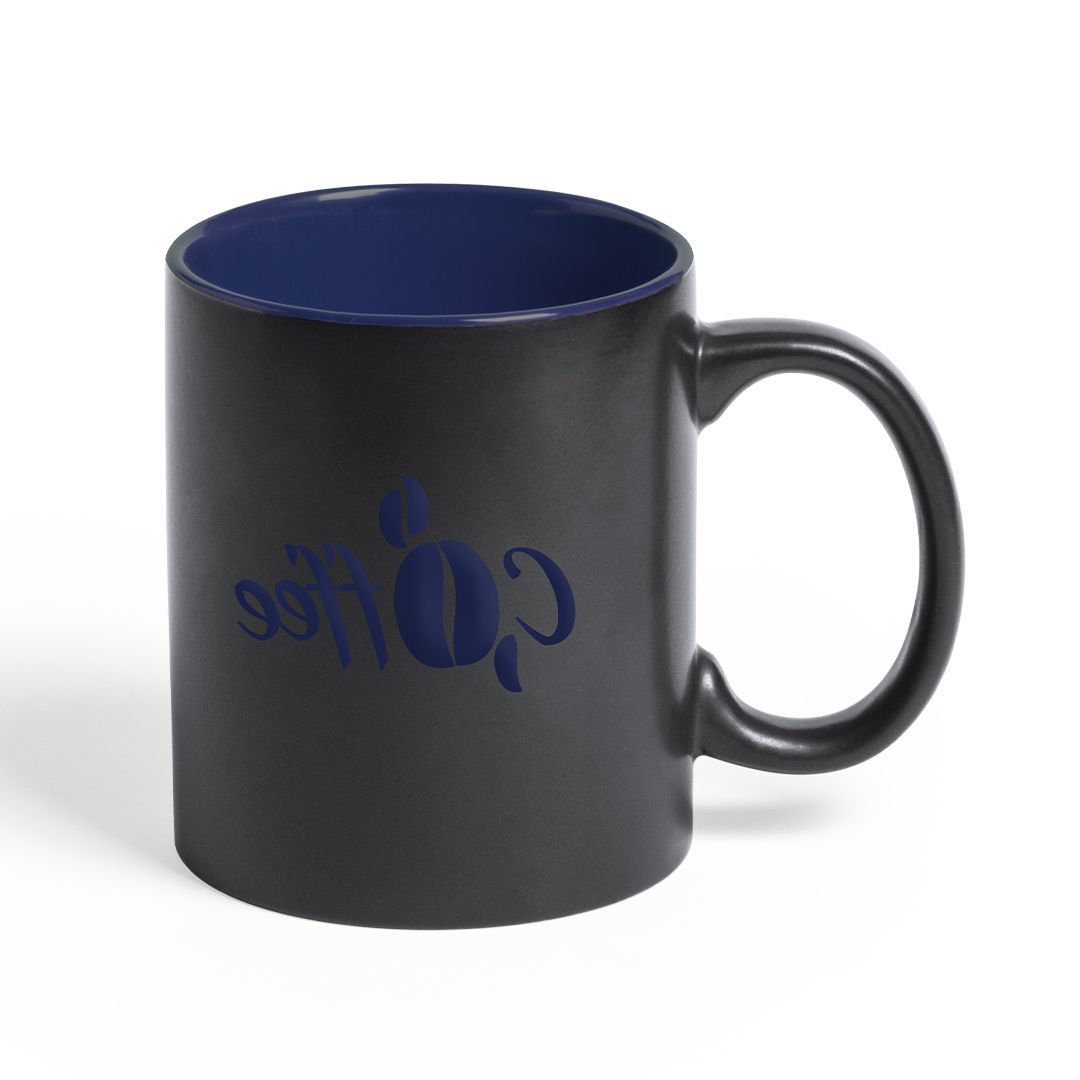 Matte Black Ceramic Mug Blank 11oz — detail view