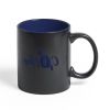 Matte Black Ceramic Mug Blank 11oz, Laser Engraving Coating, Colored Interior