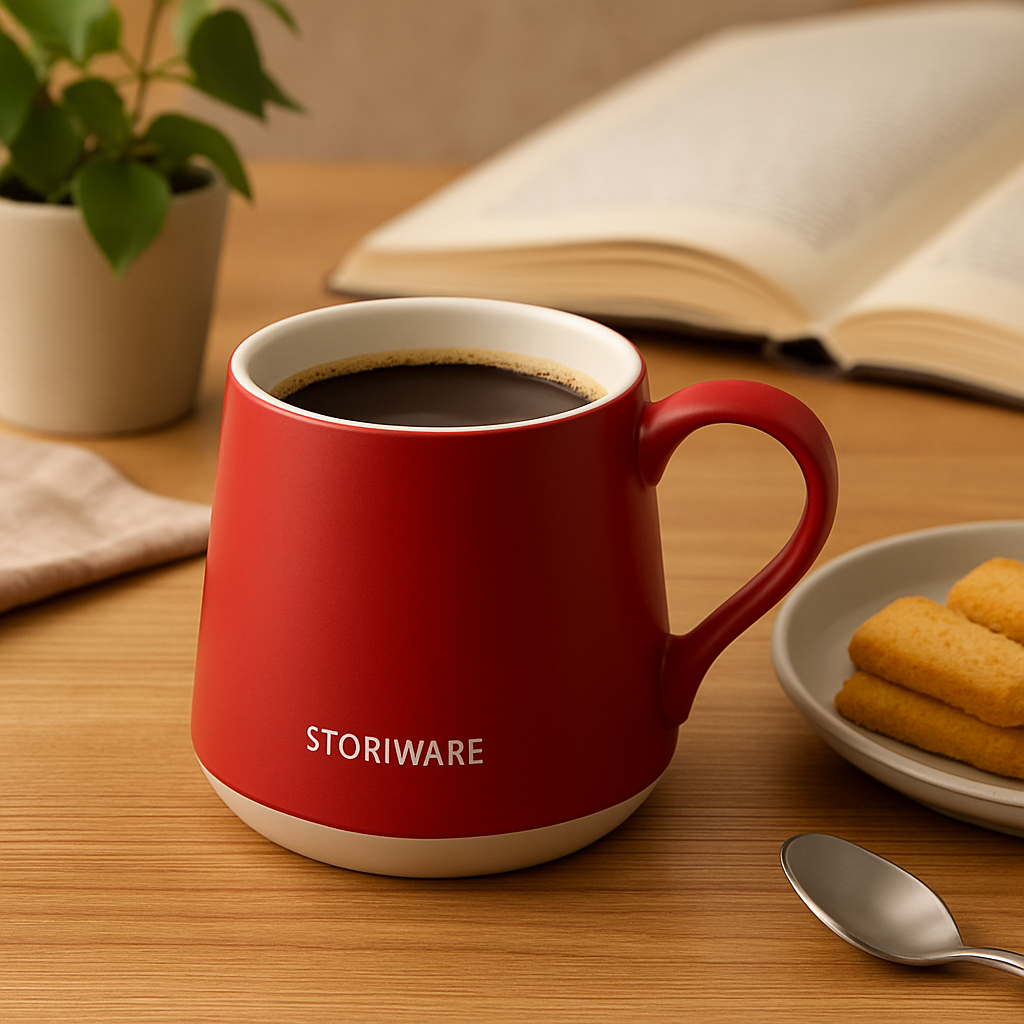 544ml Modern Matte Ceramic Mug Series in Multiple Colors, 8.7cm Top Diameter & 10cm Height for Daily Drinks
